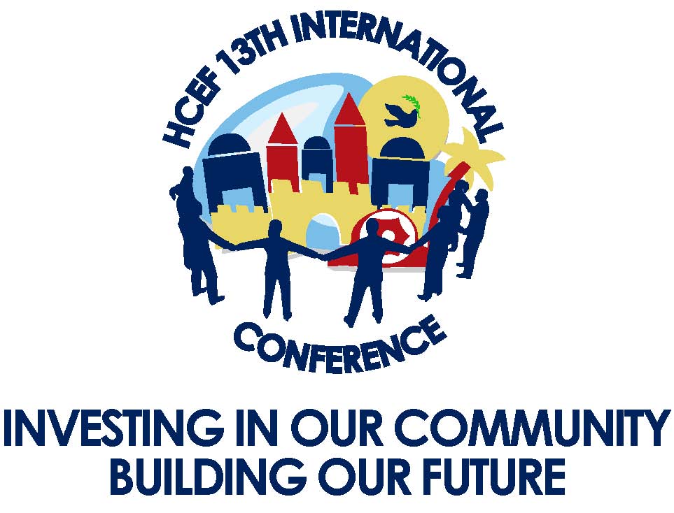 13th conference logo white