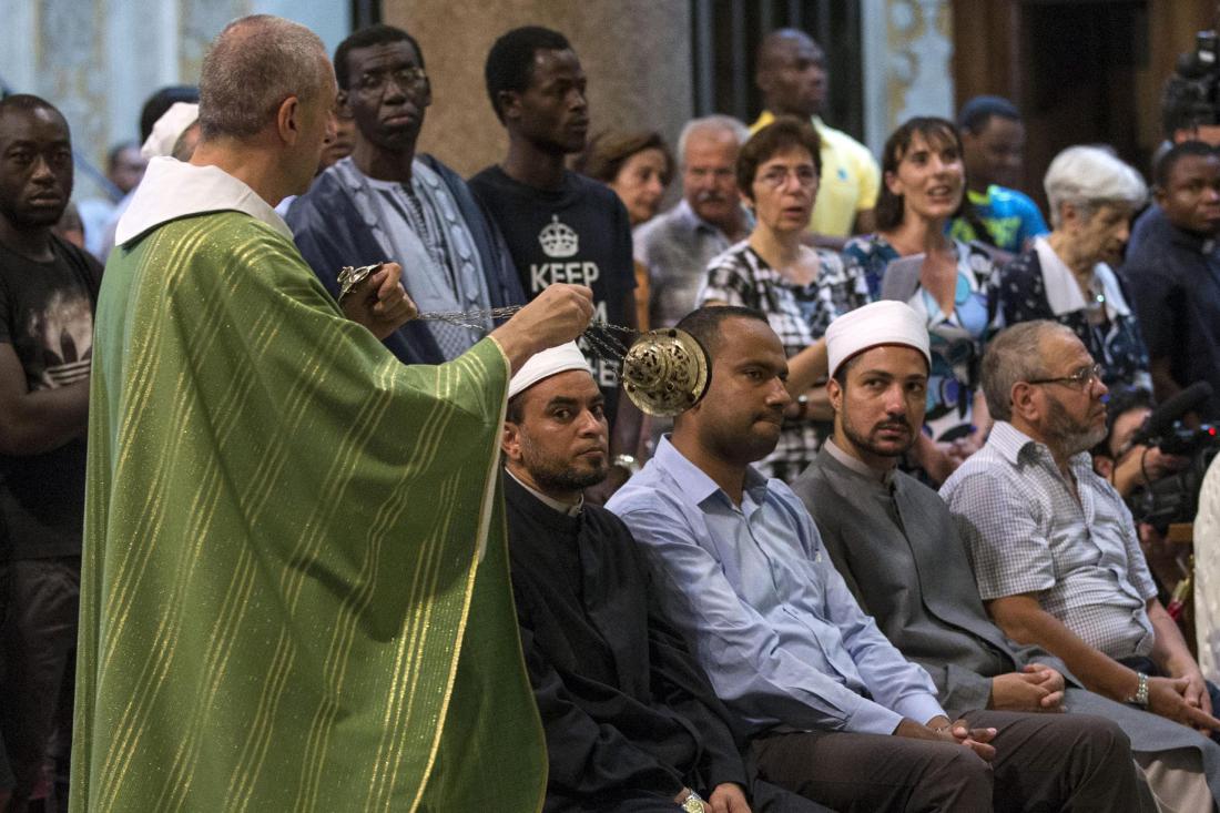  Muslims  Go to Catholic Mass Across France  to Show 
