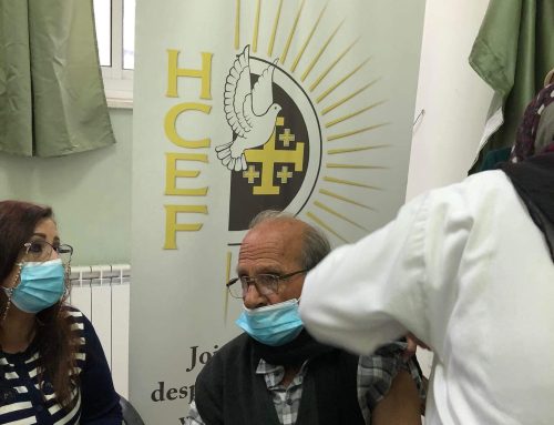 HCEF Provides Flu Shots to Senior Citizens in Birzeit.