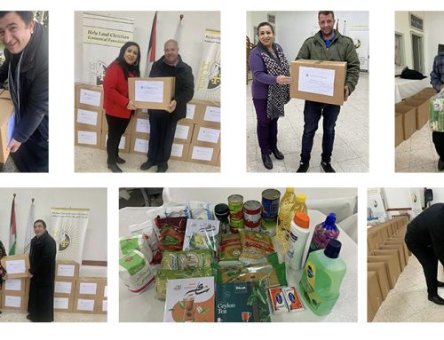 HCEF distributed 100 Food and Health Packages to families in the West Bank, accompanied by a $10,000 donation to aid families in Gaza.