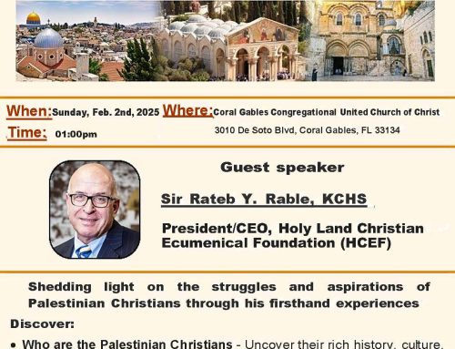 Palestinian Christians of the Holy Land  Challenges and Hope Presentation