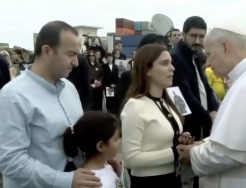 The story behind the young woman who wept while hugging Pope Leo in Beirut